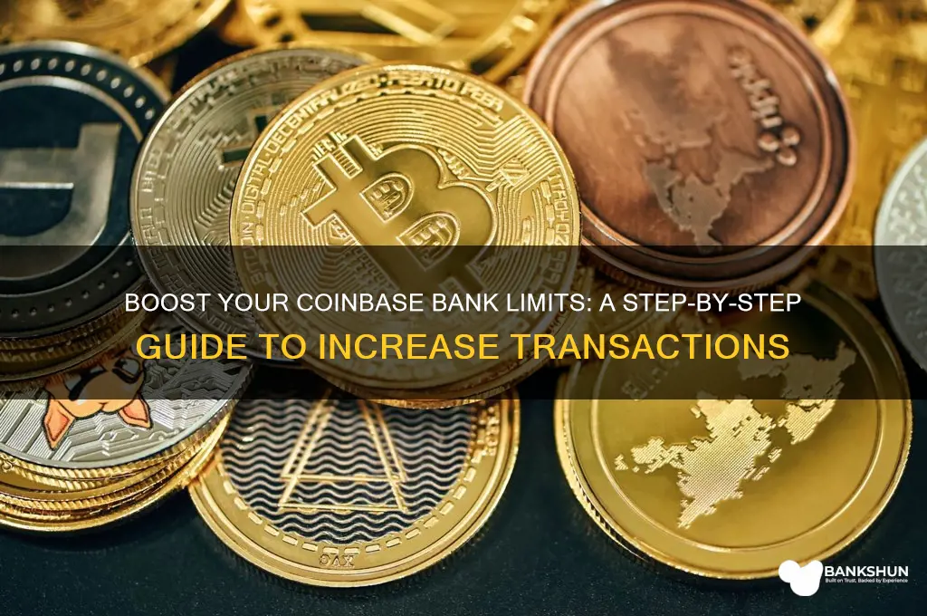 how to increase bank limits on coinbase