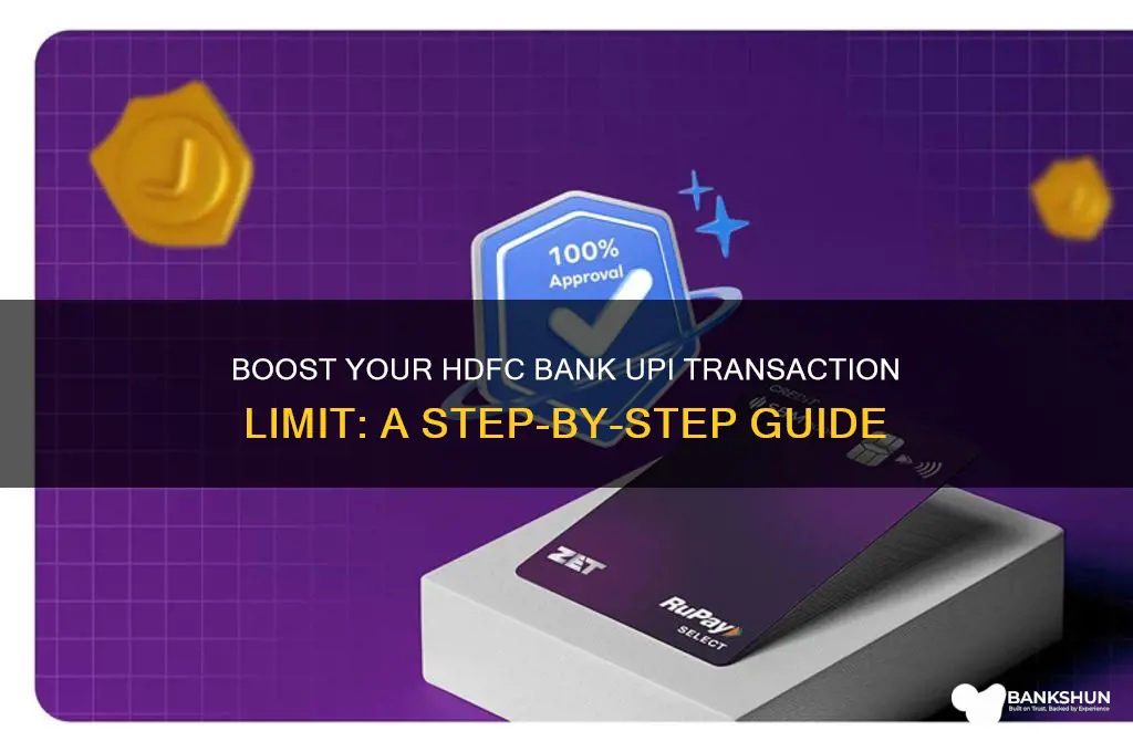how to increase hdfc bank upi limit