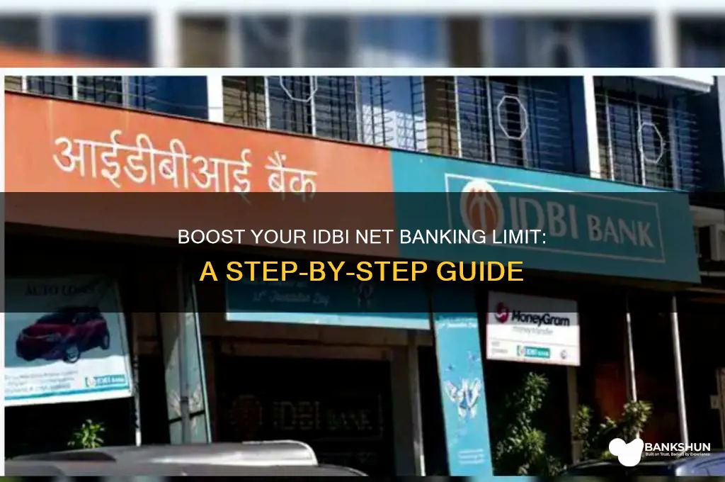 how to increase idbi net banking limit