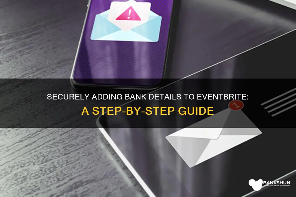 how to input bank info on eventbrite