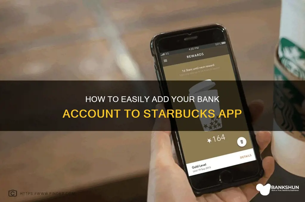 how to input bank information to starbucks