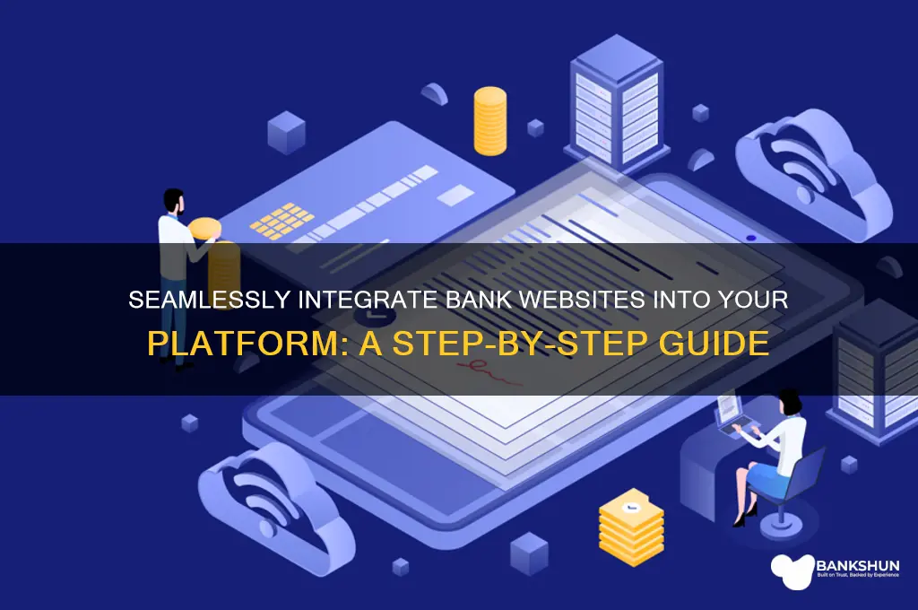 how to integrate bank website into website