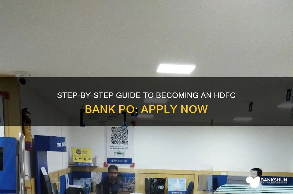 how to join hdfc bank as po