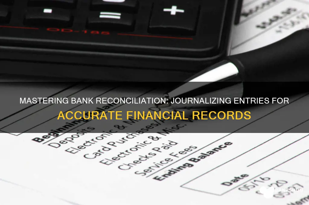 how to journalize bank reconciliation journal entry