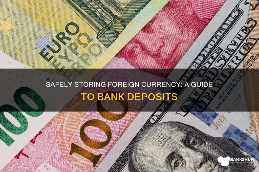 how to keep foreign currency in bank