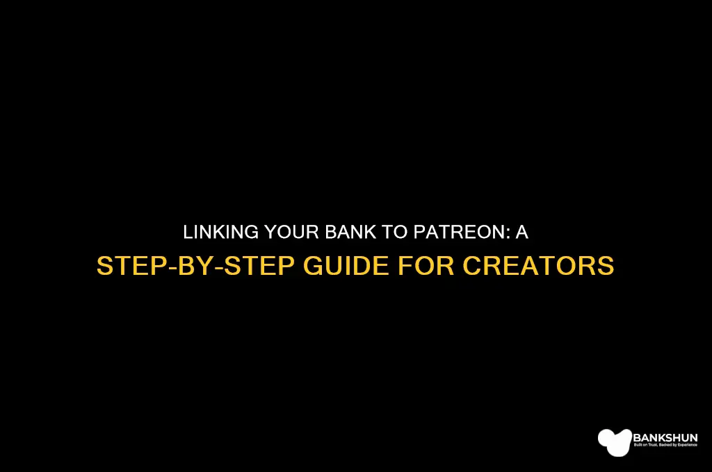 how to link a bank to patreon