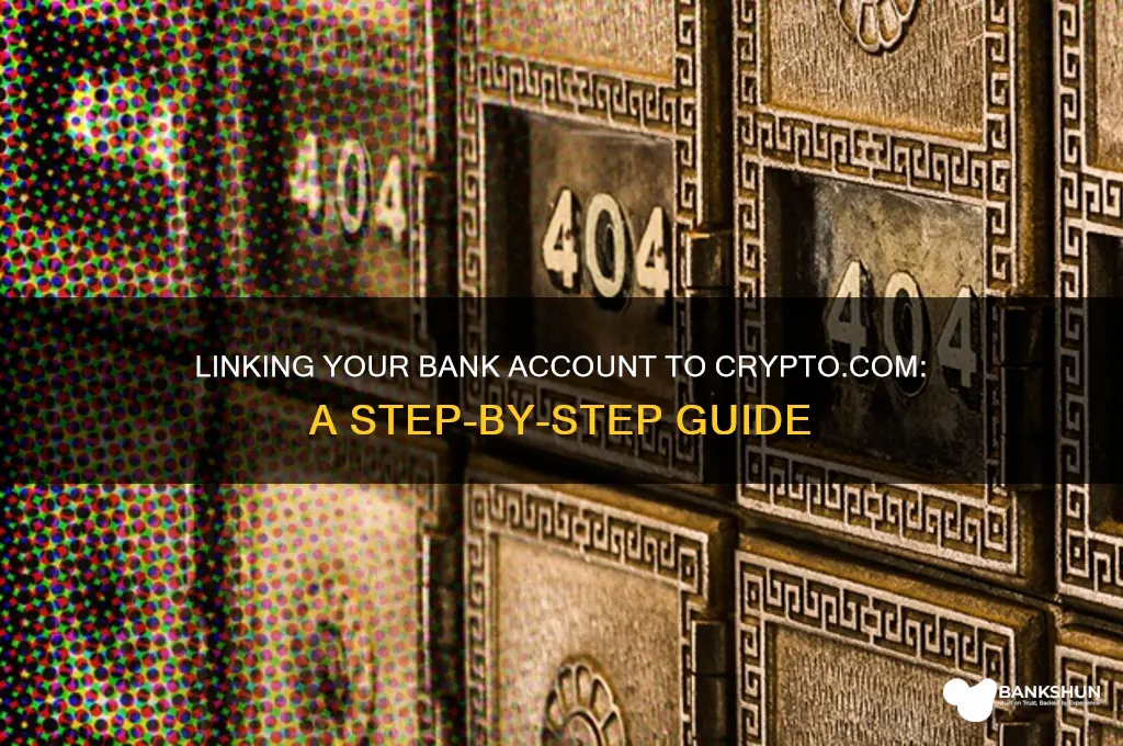 how to link bank on crypto com