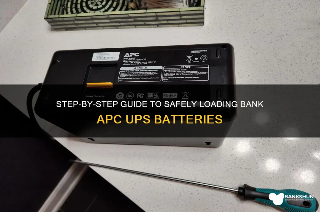 how to load bank apc ups batteries