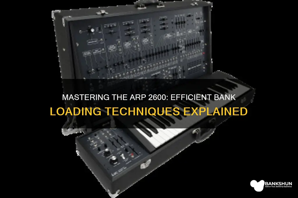 how to load bank on arp 2600