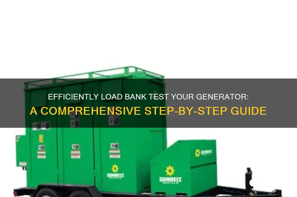 how to load bank test a generator