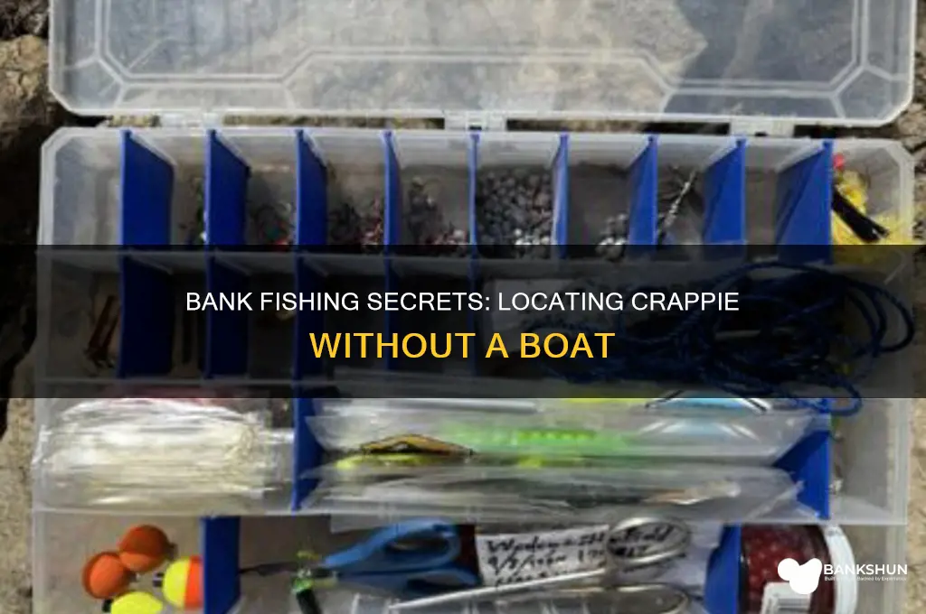 how to locate crappie from the bank