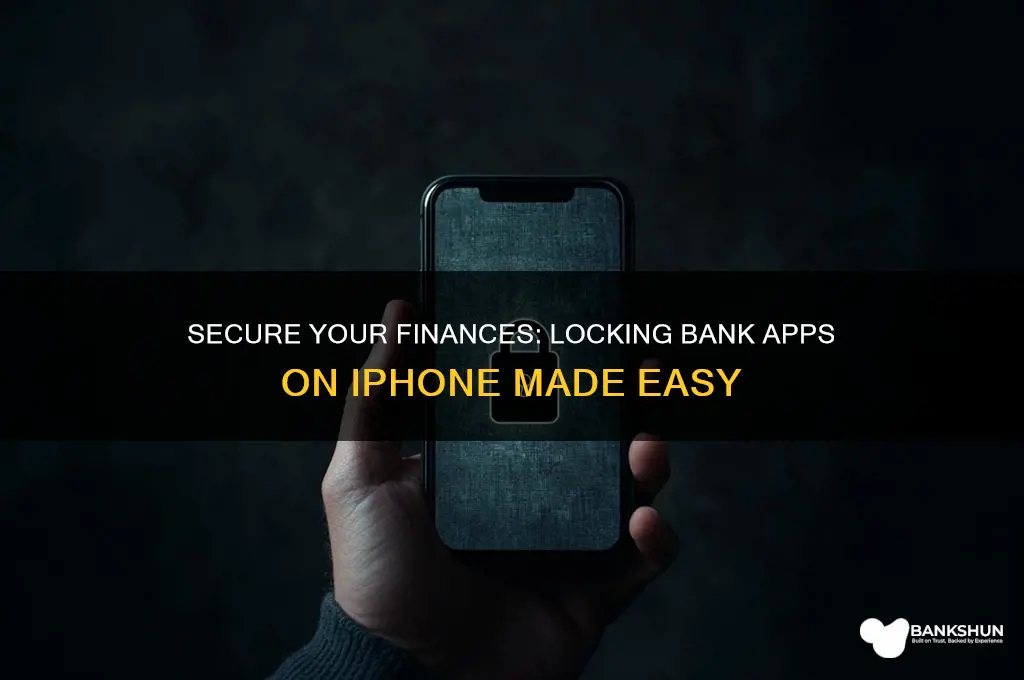how to lock bank apps on iphone