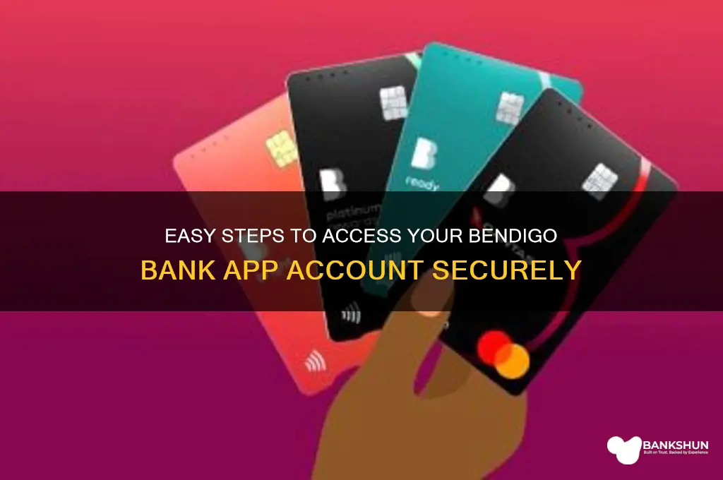 how to log into bendigo bank app