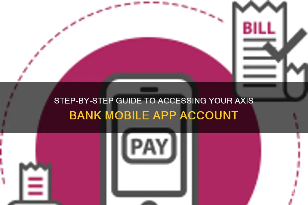 how to login axis bank mobile app