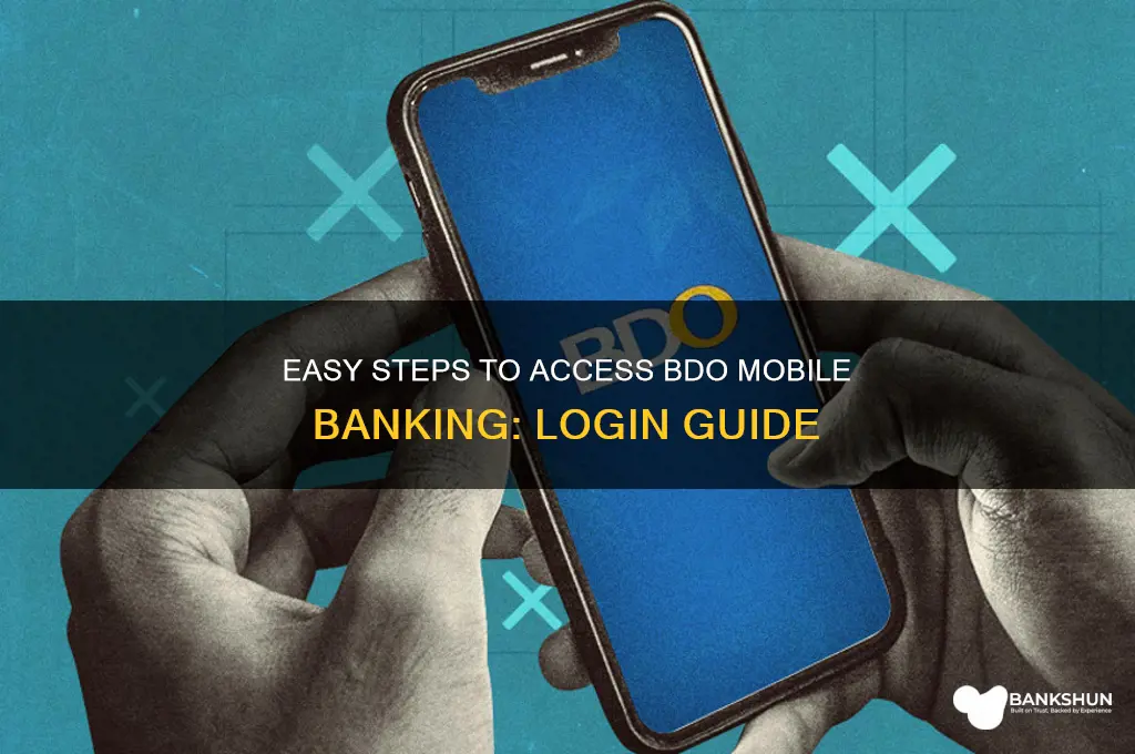 how to login in bdo mobile banking