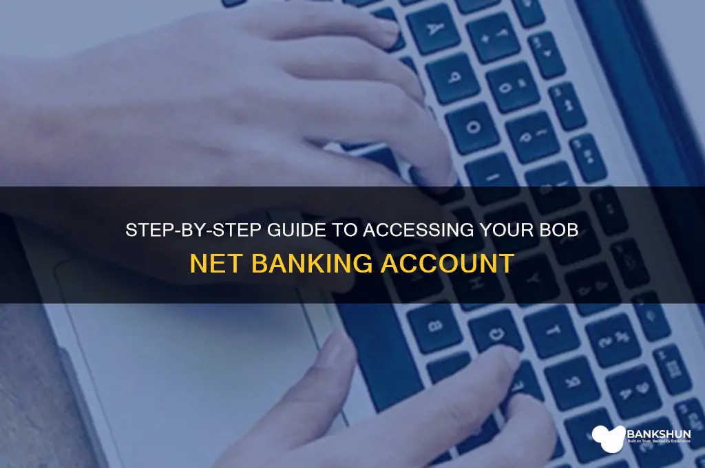 how to login in bob net banking