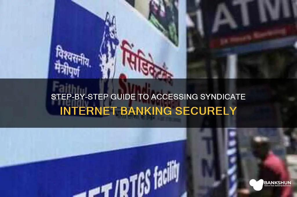 how to login in syndicate internet banking