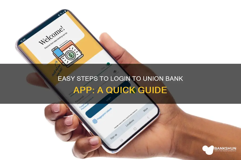 how to login in union bank app