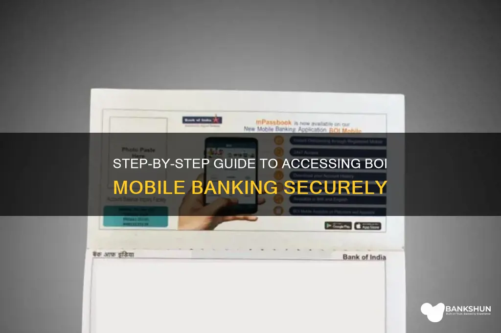 how to login mobile banking in boi