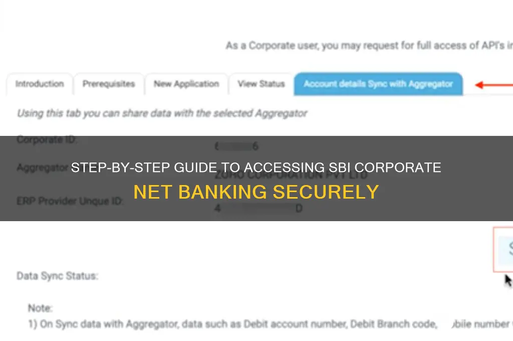 how to login sbi corporate net banking