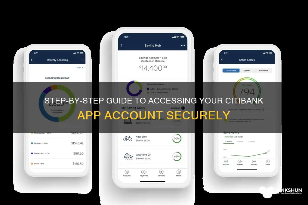 how to login to citi bank app