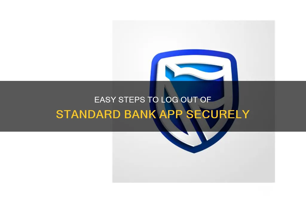 how to logout of standard bank app