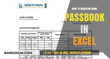 Efficiently Organize Your Bank Passbook Transactions Using Excel Spreadsheets