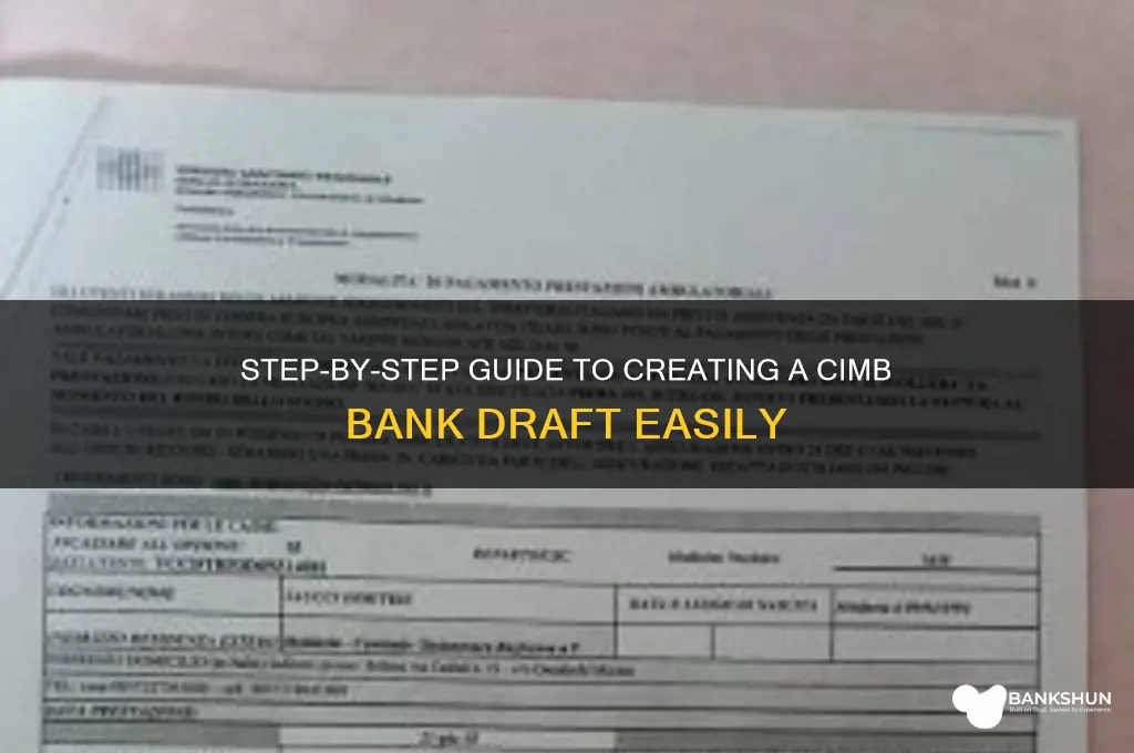 how to make a bank draft cimb
