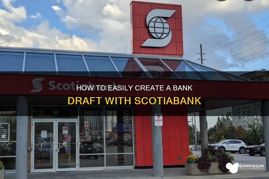 how to make a bank draft scotiabank