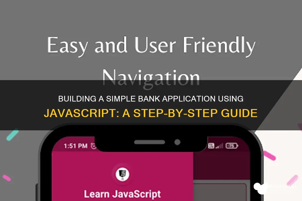 how to make a bank in javascript