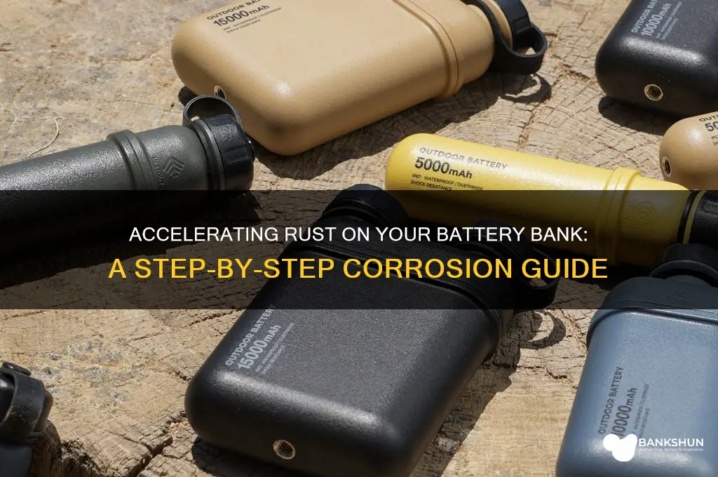how to make a battery bank rust