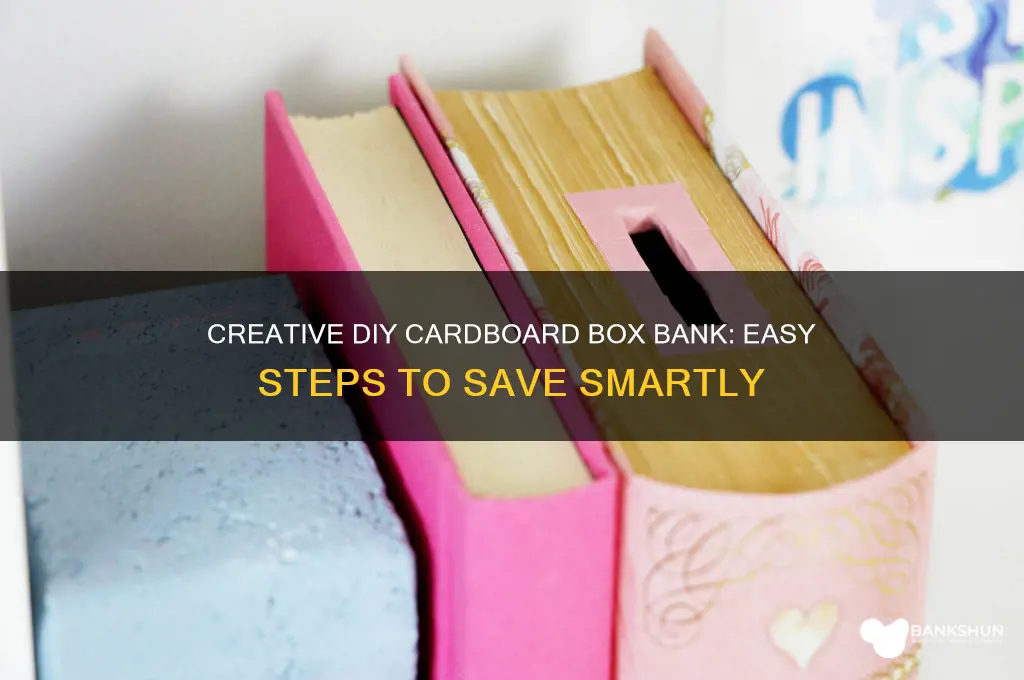 how to make a cardboard box bank