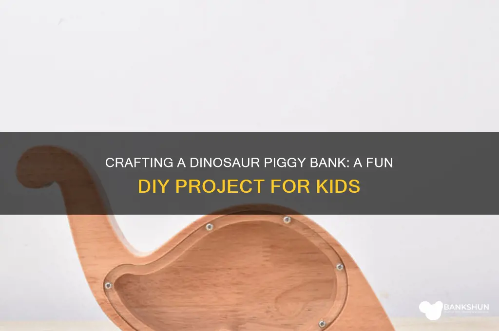 how to make a dinosaur piggy bank