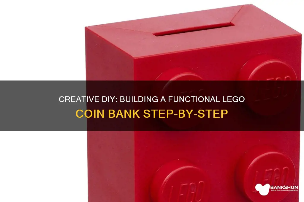 how to make a lego coin bank
