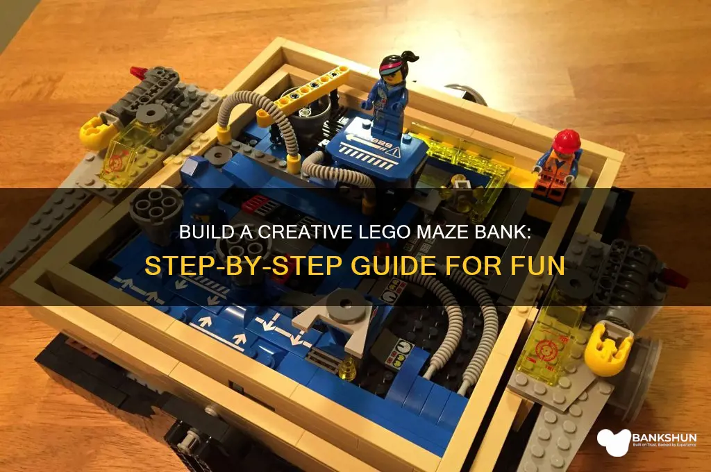 how to make a lego maze bank