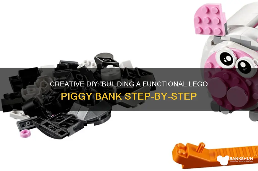 how to make a lego piggy bank