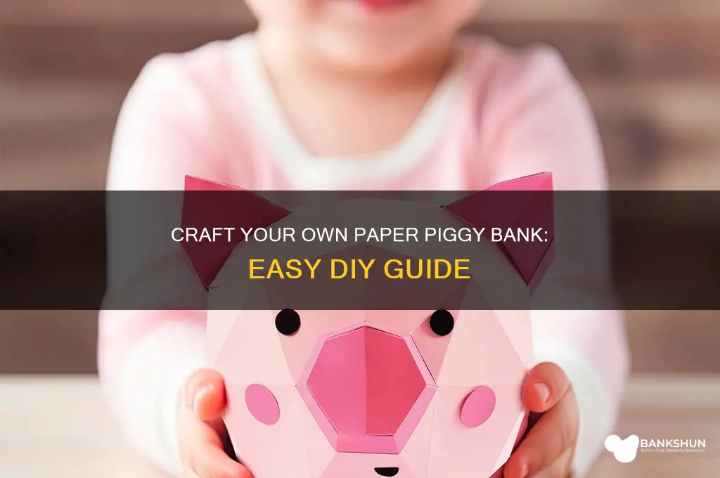how to make a paper piggy bank