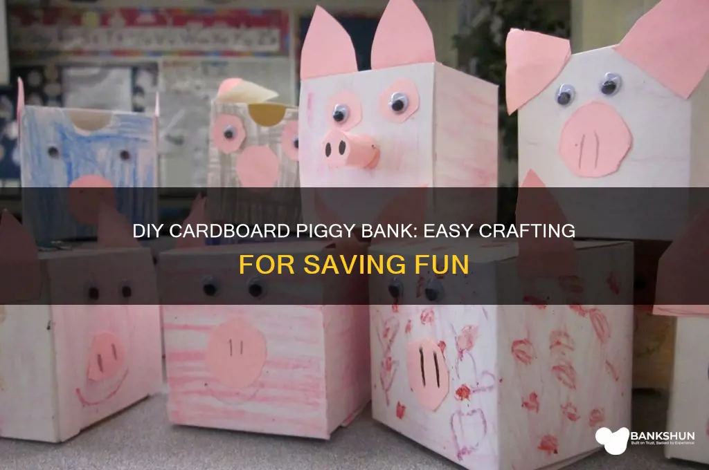 how to make a piggy bank cardboard