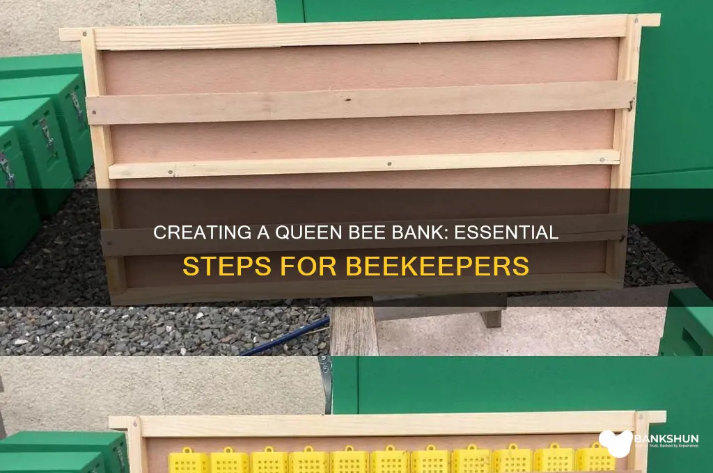 how to make a queen bee bank