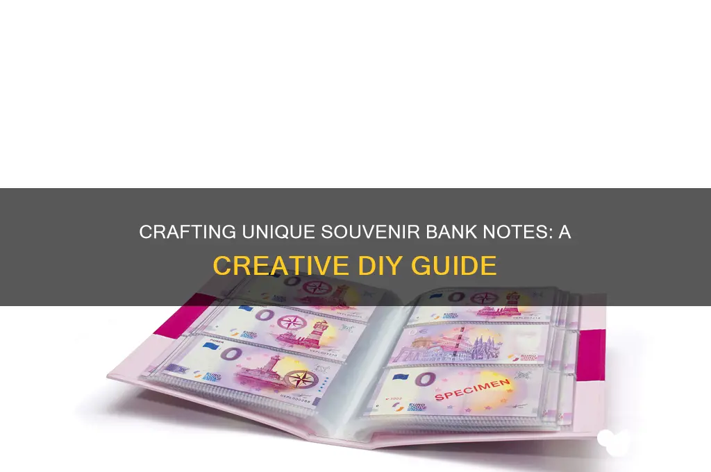 how to make a souvenir bank note