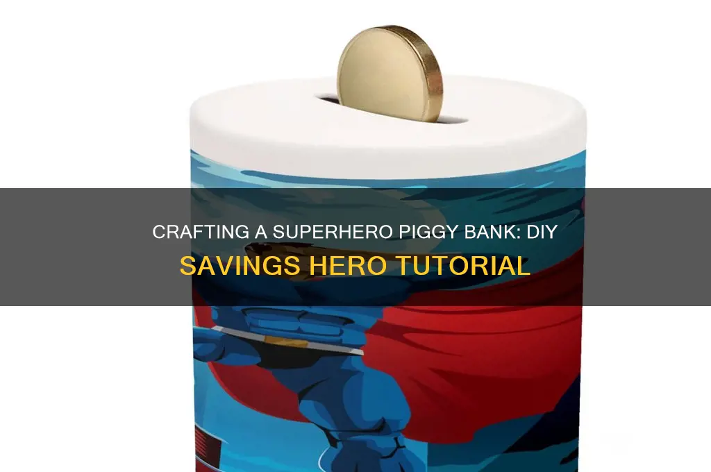 how to make a superhero piggy bank