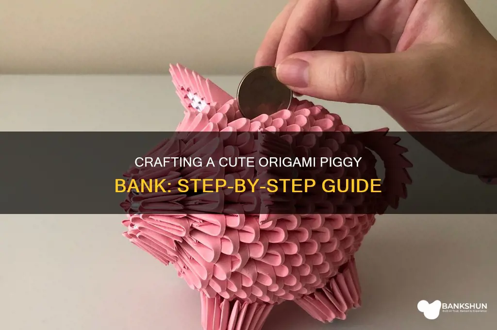 how to make an oragami piggy bank