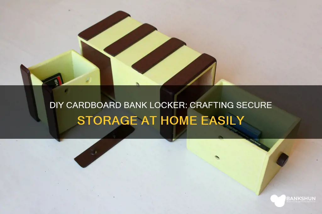 how to make bank locker with cardboard