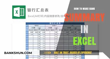 Mastering Bank Summaries: A Step-by-Step Excel Guide for Efficiency