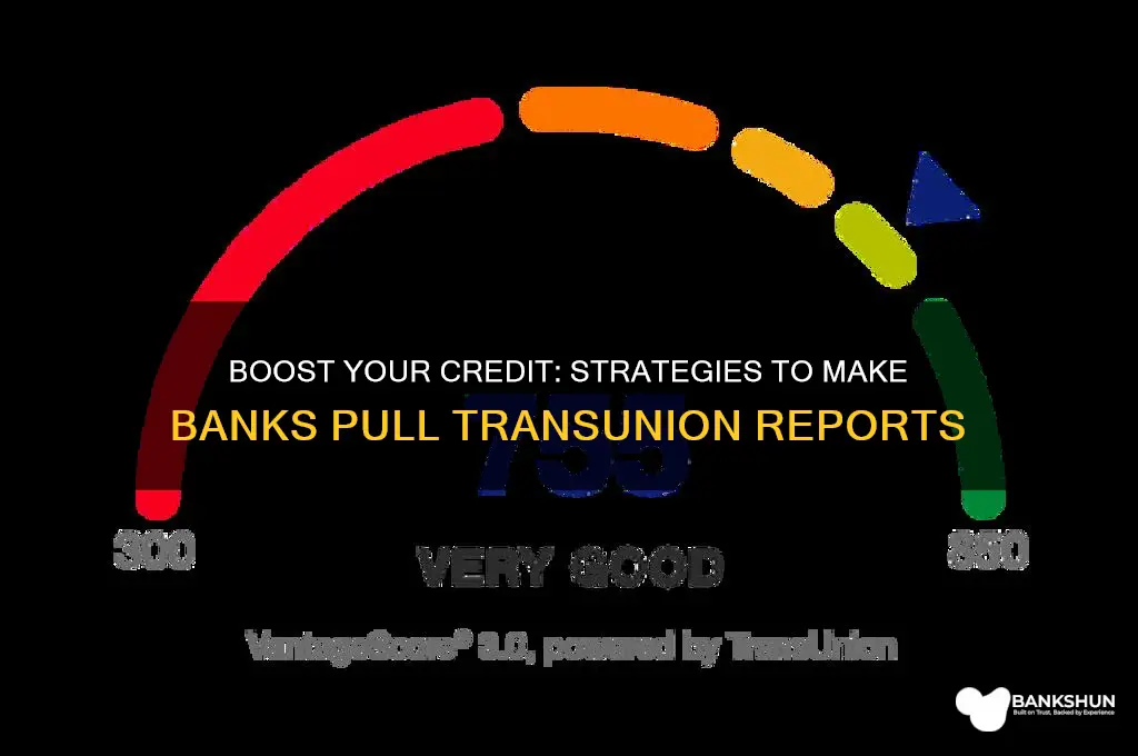 how to make banks pull transunion report