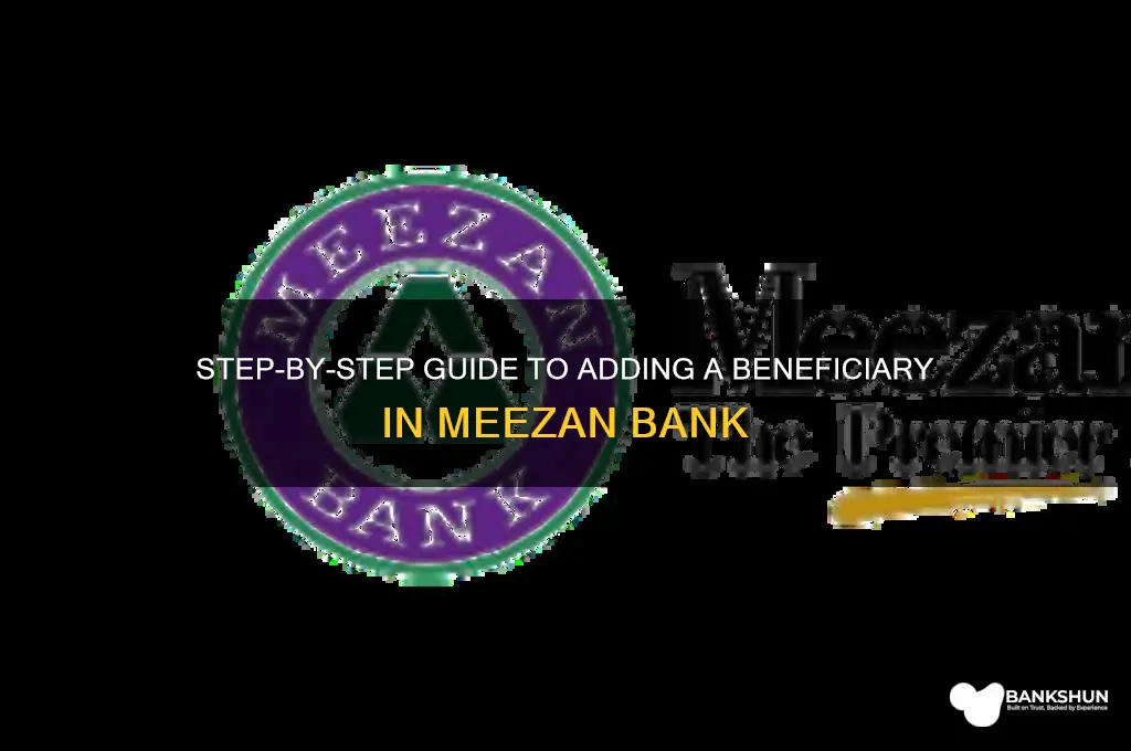 how to make beneficiary in meezan bank