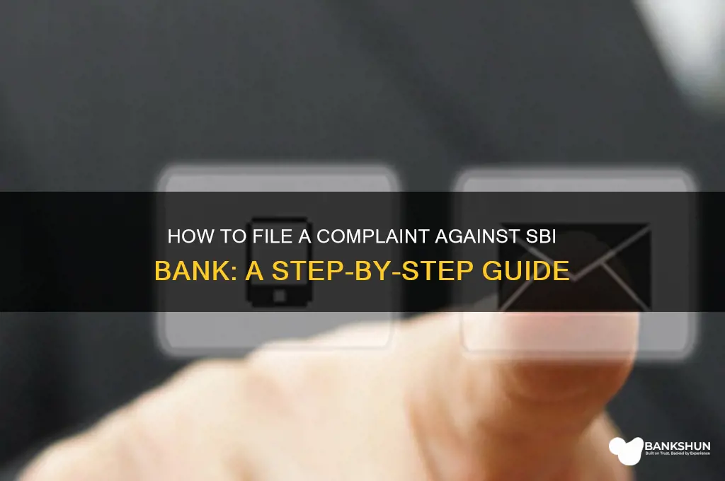 how to make complaint against sbi bank