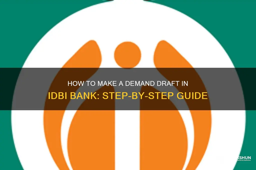 how to make dd in idbi bank