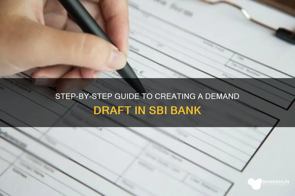 how to make dd in sbi bank