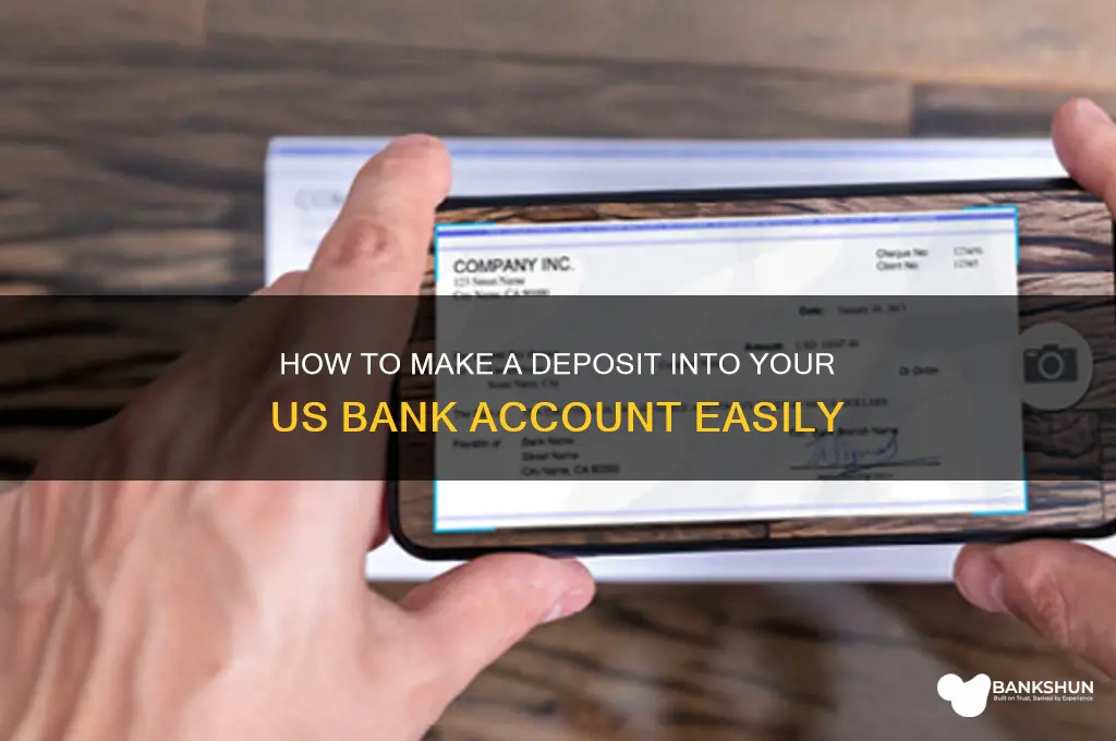 how to make depositinto us bank acct